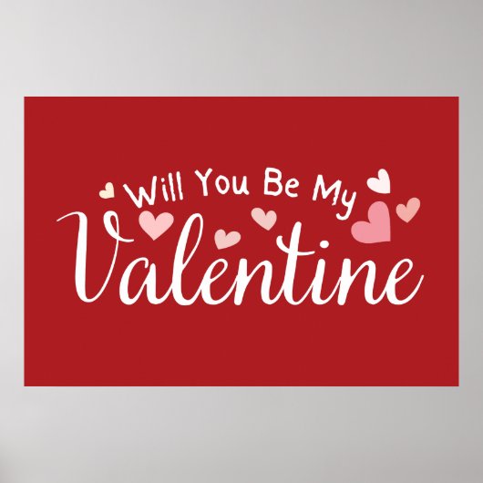 Werden Sie mein Valentinin sein? Poster (Vorne)