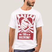 Werden Sie mein Valentinin sein? T-Shirt (Vorderseite)