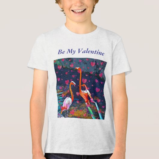 Werden Sie mein Valentinin sein? Tri-Blend Shirt (Vorderseite)