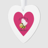 Werden Sie mein Valentinisches Rotes Herz sein? Ornament (Vorderseite)