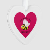 Werden Sie mein Valentinisches Rotes Herz sein? Ornament (Vorderseite)