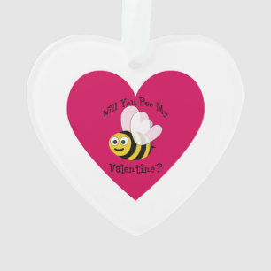 Werden Sie mein Valentinisches Rotes Herz sein? Ornament