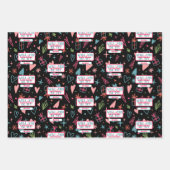 Werden Sie mein Valentinmuster sein? Geschenkpapier Set (Vorderseite 3)