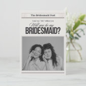 werden Sie mein Vorschlag für ein Brautparty von B Einladung (Stehend Vorderseite)