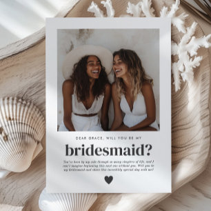 Werden Sie mein Vorschlag für ein Foto von Bridesm Einladung