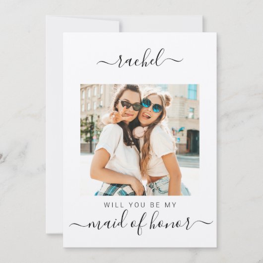 Werden Sie mein Vorschlag für ein Trauzeugin-Braut Karte (Vorderseite)