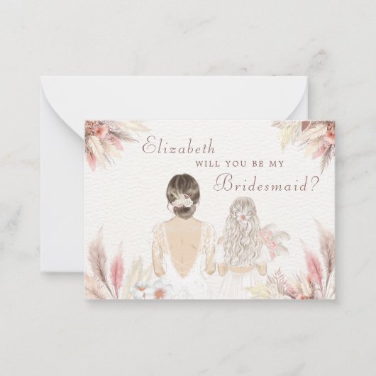 Werden Sie mein Vorschlag für ein überseeisches Bl Mitteilungskarte (Vorderseite)