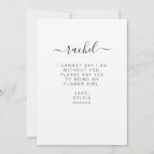 Werden Sie mein Vorschlag für eine Hochzeitsfeier Karte (Rückseite)