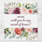 Werden Sie mein Vorschlag für eine Trauzeugin/Brid Weinetikett (Einzelnes Label)