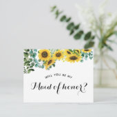 Werden Sie mein Vorschlag für eine Trauzeugin sein Ankündigungspostkarte (Stehend Vorderseite)