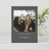 Werden Sie mein Vorschlag für eine Überbrückungshi Einladung (Stehend Vorderseite)