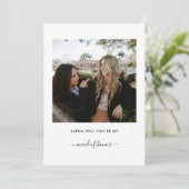 Werden Sie mein Vorschlag für eine Überbrückungshi Einladung (Stehend Vorderseite)