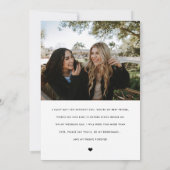 Werden Sie mein Vorschlag für eine Überbrückungshi Einladung (Rückseite)