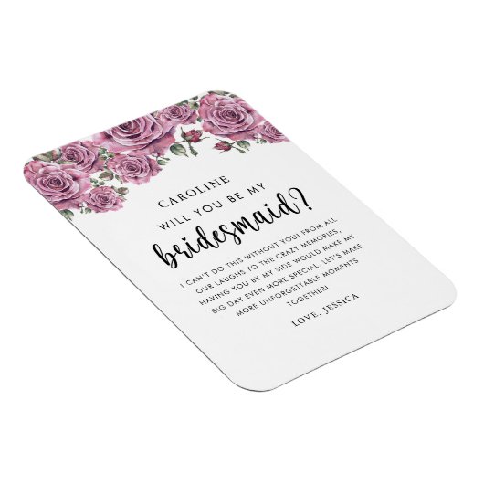 Werden Sie mein Vorschlag von Bridesmaid sein Magnet (Rechte Seite)