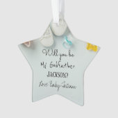 Werden Sie mein Weihnachts-Weihnachtssternornament Ornament (Vorderseite)