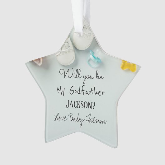 Werden Sie mein Weihnachts-Weihnachtssternornament Ornament (Vorderseite)