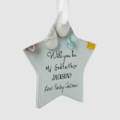 Werden Sie mein Weihnachts-Weihnachtssternornament Ornament (Vorderseite)