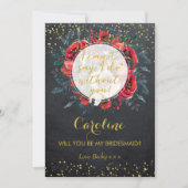 Werden Sie mein Weihnachtskarten-Weihnachtslieder- Einladung (Vorderseite)