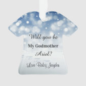 Werden Sie mein Weihnachtsvorschlag für meine Mutt Ornament (Vorderseite)