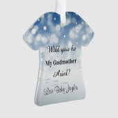 Werden Sie mein Weihnachtsvorschlag für meine Mutt Ornament (Vorderseite)