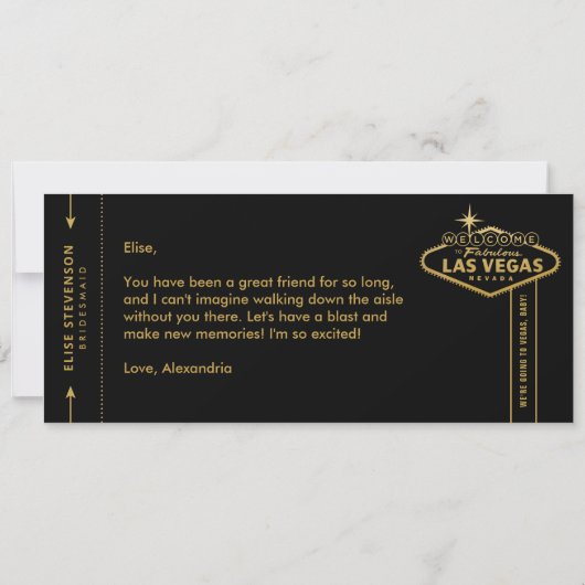 Werden Sie mein Ziel in Bridesmaid Las Vegas sein? (Rückseite)