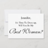 werden Sie meine beste Frau sein, die einen minima Einladung (Vorderseite)