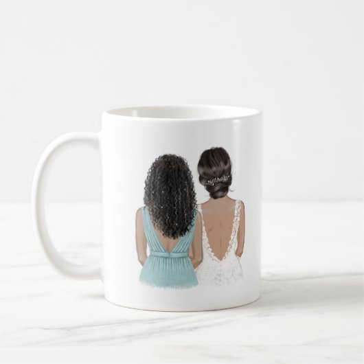 Werden Sie meine beste Freundin-Tasse sein? Kaffeetasse (Links)