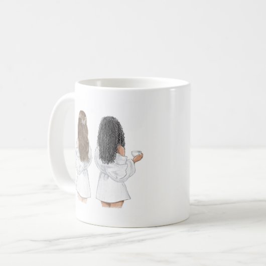 Werden Sie meine beste Freundin-Tasse sein? Kaffeetasse (Vorderseite Links)