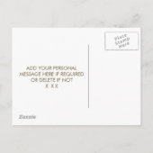 werden Sie meine Blätter Tropen aus Palmblättern s Einladungspostkarte (Rückseite)