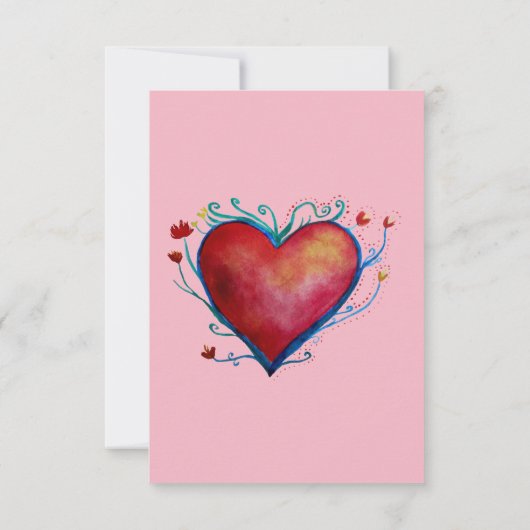 Werden Sie meine blühende Mädchen rosa Einladung P (Rückseite)