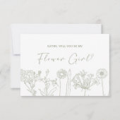 Werden Sie meine Blume für das Blumenmädchen Sage  (Vorderseite)