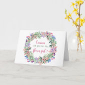 Werden Sie meine Blume für die Blumenmädchen sein? Karte (Gelbe Blume)