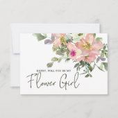 Werden Sie meine Blume Mädchen Eggshell und Blush (Vorderseite)