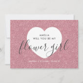 Werden Sie meine BlumenGirl-Karte sein? Einladung (Vorderseite)