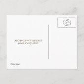 Werden Sie meine Blumenkarte sein? Einladungspostkarte (Rückseite)