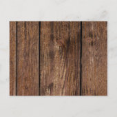 Werden Sie meine Brautjungfrau Holz und Imitate La Einladungspostkarte (Rückseite)