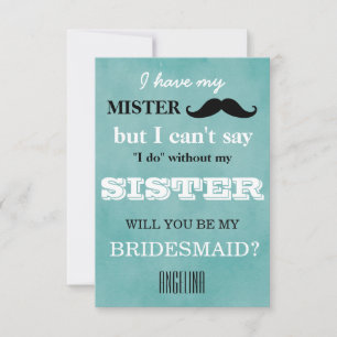 Werden Sie meine Brautjungfrau sein? Einladung