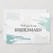 Werden Sie meine Brautjungfrau sein? Einladung (Rückseite)
