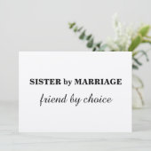 Werden Sie meine Brautjungfrau sein?Packpapier Einladung (Stehend Vorderseite)