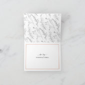 Werden Sie meine Brautjungfrau sein, Terrakotta-Sk Karte (Innenseite)