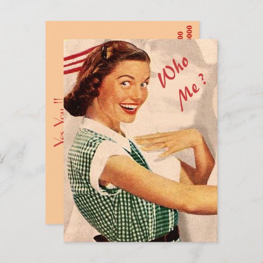 werden Sie meine Brautjungfrau sein, Trauzeugin... Einladungspostkarte (Vorne/Hinten)