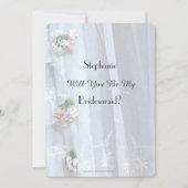 Werden Sie meine Brautjungfrau sein, Vintage Lace- Einladung (Vorderseite)
