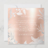 Werden Sie meine Bridesmädchen sein, die Rose des Einladung (Rückseite)