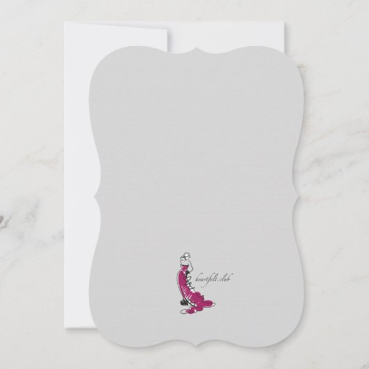 Werden Sie meine Bridesmaid 2 Cards sein? Einladung (Rückseite)