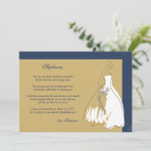 Werden Sie meine Bridesmaid #3 Einladung (Stehend Vorderseite)