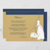 Werden Sie meine Bridesmaid #3 Einladung (Vorne/Hinten)