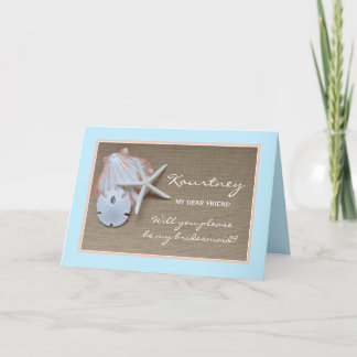 Werden Sie meine Bridesmaid-Bestellkarte sein? Einladung