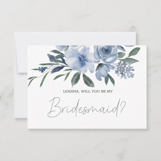 Werden Sie meine Bridesmaid-Blumen sein? (Vorderseite)