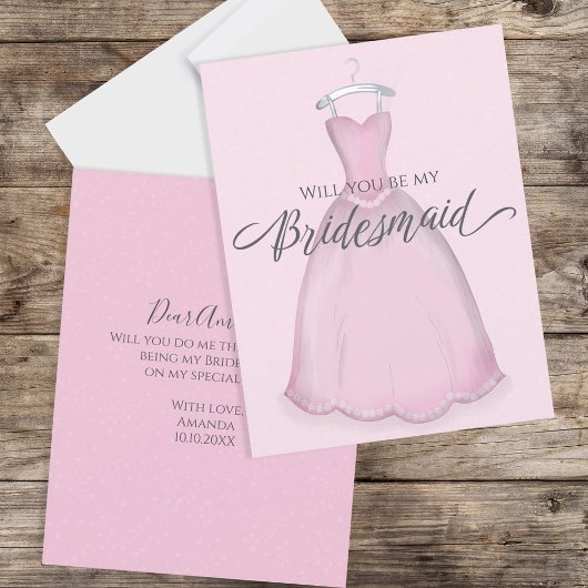 Werden Sie meine Bridesmaid-Brautjungfrau sein, di Karte