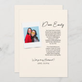 Werden Sie meine Bridesmaid, Bridesmaid-Fotokarte Einladung (Vorne/Hinten)